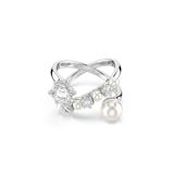 Swarovski Matrix 5714375/CFG Dames Ring Metaal Kristal Zilver Maat 18.5