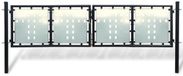 vidaXL Zwarte Enkele Schuttingpoort 300x100 cm