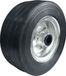 Roues en métal-caoutchouc, roue de secours, caoutchouc 200 mm / 250 kg, pneus en caoutchouc plein, jantes en acier, roue de transport, roue de support large (60NN)