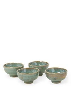 Serax Pure dipschaal - 9 cm - set van 4 - Zeegroen