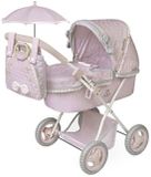 DeCuevas Opvouwbare Poppenwagen Met Parasol En Sophie-tas Tot 48 Cm Roze Kinderen