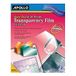 Apollo Transparantiefilm voor inkjetprinters, universeel, Sneldrogend, 50 vellen/Pack (VCG7033S)