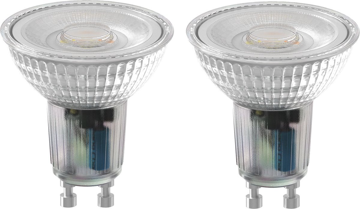 Calex Slimme Lamp - Set van 2 stuks - Wifi LED Verlichting - GU10 Smart Lichtbron - Dimbaar - Warm Wit licht - 5W