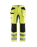 Blåkläder Werkbroek met stretch High Vis 1552-1811 - High Vis Geel/Zwart - C154
