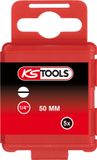 KS TOOLS 1/4" Bit Schlitz, 50mm, 7mm, 5er Pack