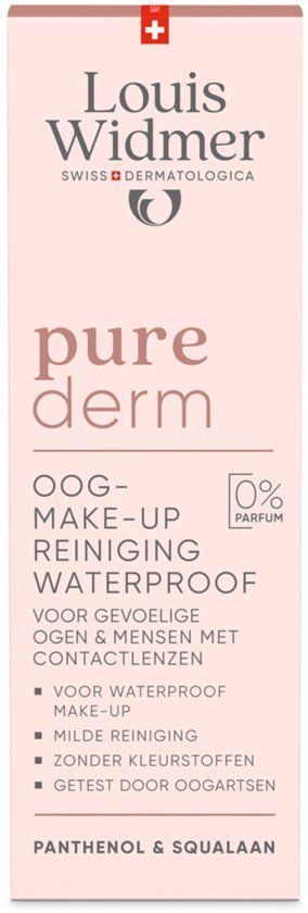 Louis Widmer Purederm Zonder Parfum Make-up Reiniging Waterproof - 100 ml