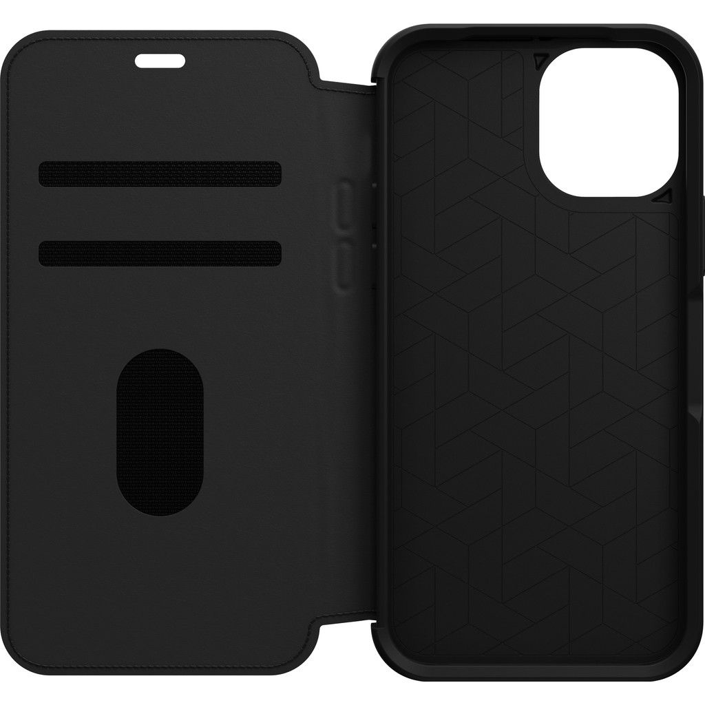 OtterBox Strada Case - Book Case - Apple iPhone 12 / 12 Pro - Black