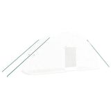 VidaXL Tuinkas met stalen frame, wit, 12 m², 6x2x2,85 m