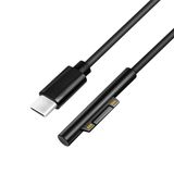 LogiLink PA0342 - USB-C naar Surface (90°) aansluitkabel 1,8m, met PD (PowerDelivery) 60W