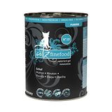 catz finefood Purrrr schaap monoprotein kattenvoer nat N° 113, voor voedingsgevoelige katten, 70% vleesaandeel, 6 x 400 g blik