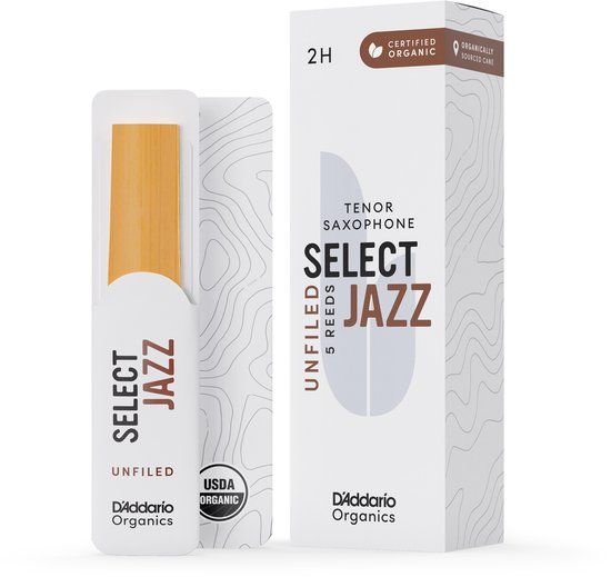 D'Addario Woodwinds Organic Select Jazz Filed Tenor 4 Soft, 5er-Packung