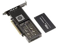 KALEA-INFORMATIQUE PCIe 3.0 x16-controllerkaart voor 4 M.2 NVMe SSD's met PLX PEX8747 chipset - M2 SSD's beschermd door geventileerde aluminium behuizing