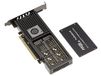 KALEA-INFORMATIQUE PCIe 3.0 x16-controllerkaart voor 4 M.2 NVMe SSD's met PLX PEX8747 chipset - M2 SSD's beschermd door geventileerde aluminium behuizing