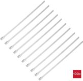 TRU COMPONENTS Stalen kabelbinder 200 mm 4.6 mm Roestvrij staal 100 stuk(s)
