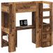 Prolenta Maison Exclusive - Cadre De Lit Superposé Avec Bureau Bois Ancien 75 X 190 Cm