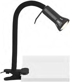 Brilliant Flex Tafellamp - Zwart/Wit - E14 - 52cm
