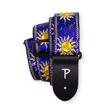 Perri's Leathers Ltd. Gitaarriem - Nylon - Jacquard - Hello Sunshine - Blauw