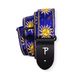 Perri's Leathers Ltd. Gitaarriem - Nylon - Jacquard - Hello Sunshine - Blauw
