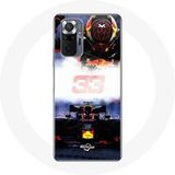 Maniacase Hoesje voor Xiaomi Redmi Note 10 Pro Formule 1 Max Verstappen F1 Coureur zwart rood en geel