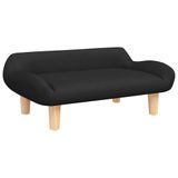 VidaXL Banc pour enfants 70x40x24 cm tissu noir