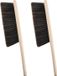 Sans marque 2 pièces brosse à main en bois pour vêtements et tapis