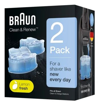 Braun Clean & Renew Reinigingsvloeistof 3-in-1 ShaverCare SmartCare - 2 Stuks - Blauw