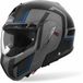 Airoh Mathisse II Genius Matzwart Grijs Blauw Systeemhelm - Helm