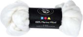 Creativ Company Merino Wol - Off-White - 100% Merino Garen - DIY Haken En Breien Wol - Hobby Wol Voor Projecten - Dikte 21my - Gewicht 100gr - 1 Bol