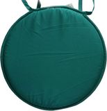Stof Textile Home stoelkussens - emerald groen - rond - 40x40 cm