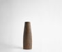 Vase conique B13 x T7 x H35 cm aluminium aurum satin moulé