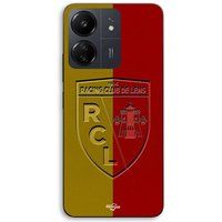 Maniacase Hoesje voor Xiaomi Redmi 13C 4G RCL LENS-logo met gele en rode achtergrond