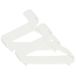 BIECO ArtN 90016147 Cintres pour bébés et enfants, cintre en plastique pour armoire, blanc, étroit - 29,5 cm, 16 pièces