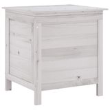 VidaXL Tuinbox 50x49x56,5 cm massief vurenhout wit