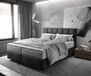 DELIFE Boxspringbed Dream-Fine Microfibre Antraciet Vintage 160x200 cm TFK Matelas en Topper