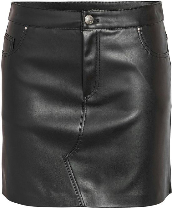 Noisy May NMKATE NW PU SKIRT NOOS Dames Minirok - zwart - S