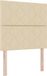 vidaXL Boxspring bed met hoofdeinde Crème 120 x 200 cm Stof