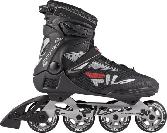 Fila Inlineskates Legacy Pro 80 Heren Zwart/rood Maat 45,5