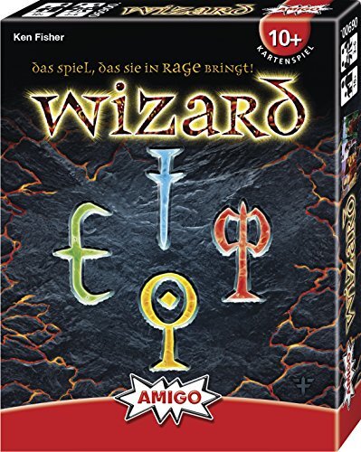 Amigo Spiel + Freizeit Wizard. Kartenspiel: Das Spiel, das Sie in Rage bringt! Für 3 - 6 Zauberlehrlinge ab 10 Jahren