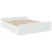 VidaXL Bedframe met lades, bewerkt hout, wit, 160x200 cm