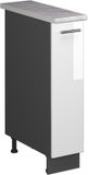 Vicco Apotheekkast Fame-Line, Wit Hoogglans/Antraciet, 20 cm