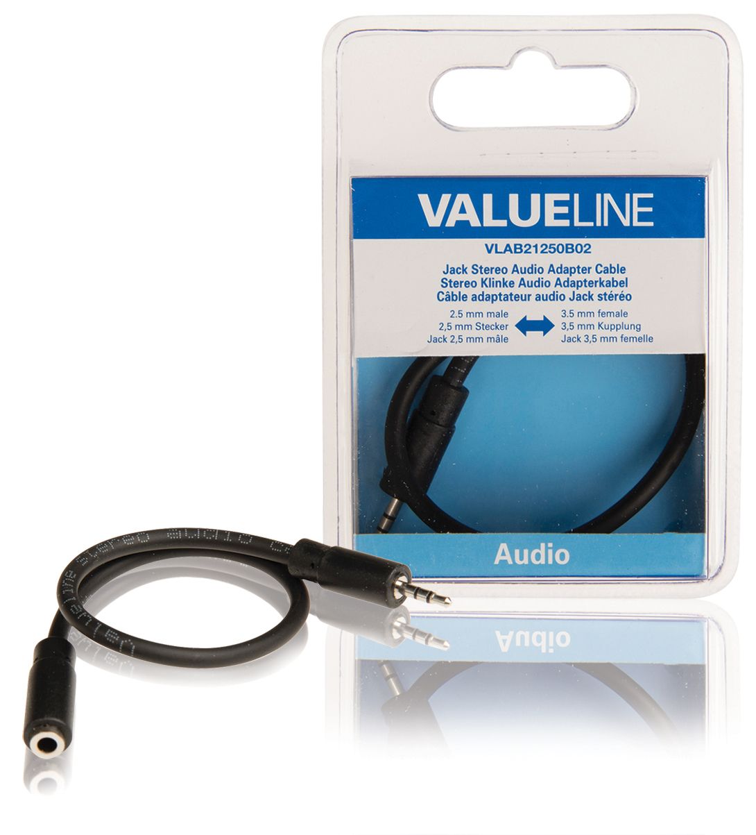 Valueline VLAB21250B02 - Kabel - 0,2 m - Zwart
