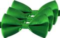 Merkloos / Sans marque Carnaval verkleed vlinderstrikje - 3x - groen - 12 cm - voor dames/heren - strikken - kleding