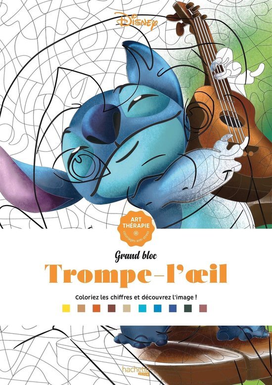 hachette pratique GRAND BLOC DISNEY TROMPE-L OEIL