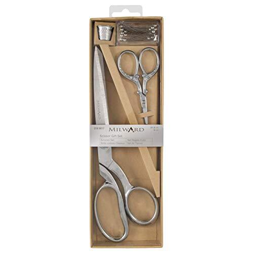 Milward Premium Schaar Gift Set - Inclusief Dressmaking Shears en Borduurschaar (zilver)