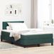Maison Exclusive - Lit boxspring à LED avec tête de lit vert foncé 120 x 190 cm, velours