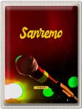 Femer Blechschild Reise 30x40cm Sanremo Italien Musik Band Auftritt