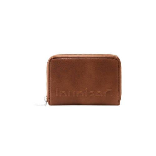 Desigual Portemonnee met Logo - Cognac