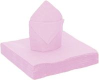Santex feest servetten - 20x stuks - lichtroze - 40 x 40 cm - papier