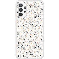 Samsung Galaxy A32 Terrazzo color hoesje met sublimatie bedrukking
