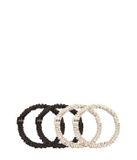 Dore & Rose Scrunchie 1 cm Set Brown & Champagne élastique pour cheveux
